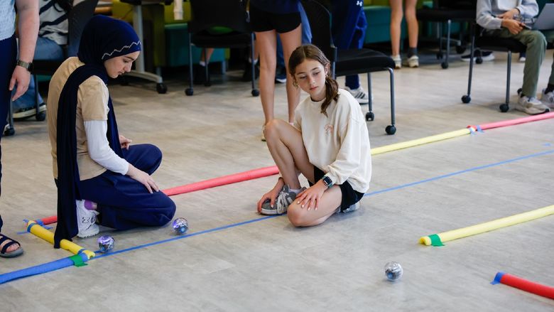 students participating in coding workshop