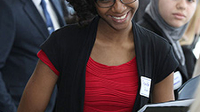Brandywine student participates at career fair