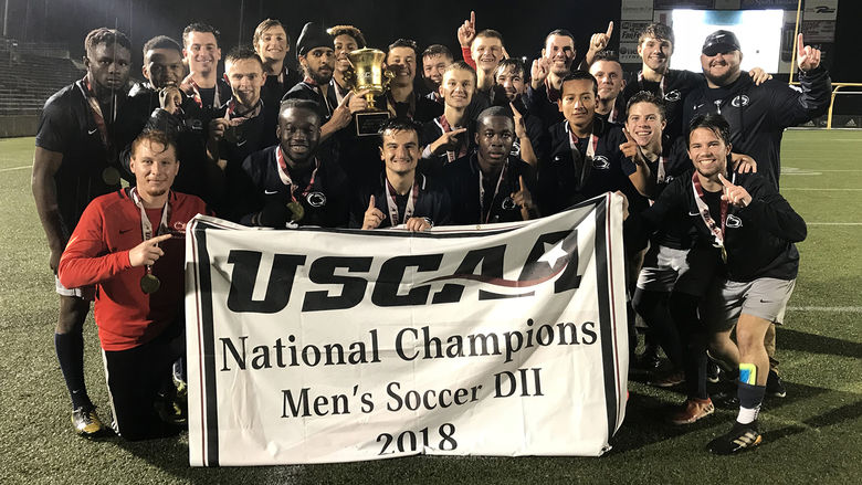 Penn State Brandywine USCAA Men's Soccer National Champions