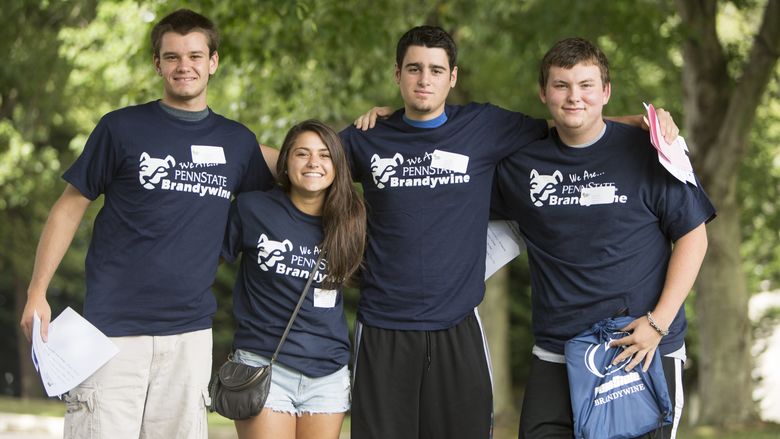 Brandywine students at convocation.