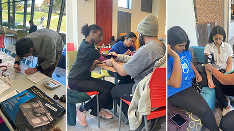 students at exercise is medicine event