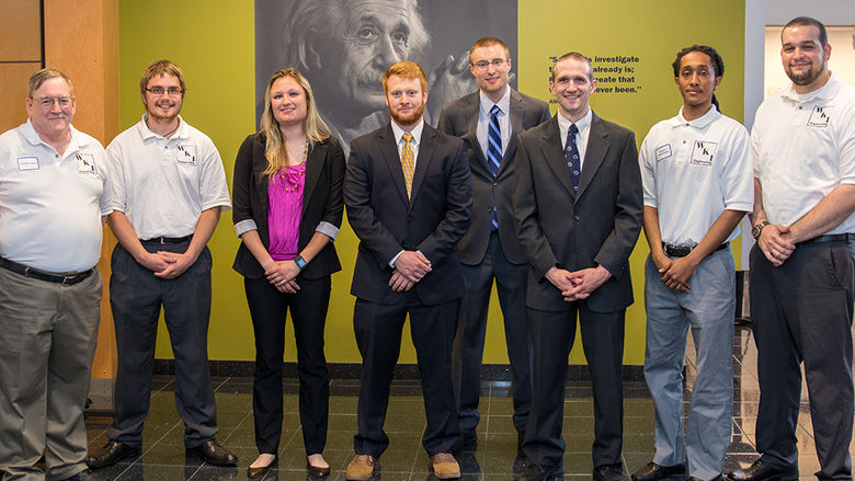 Group of engineering students