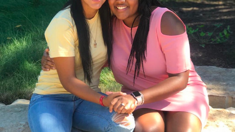 myeisha and dionna after getting engaged