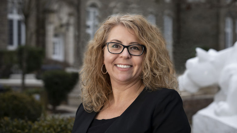 Headshot image of Penn State Abington Chancellor Margo DelliCarpini.