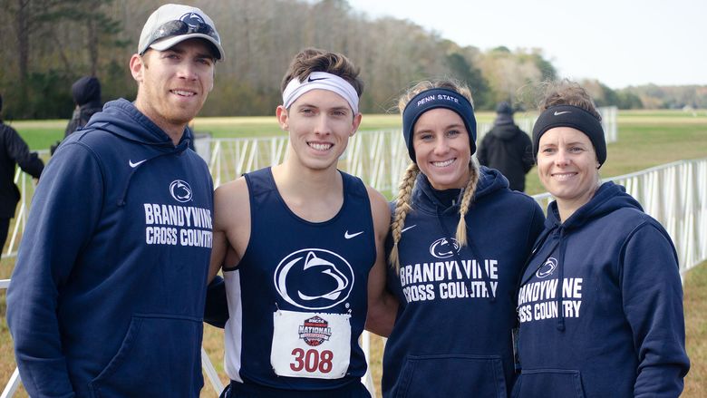 Sophomores Brian Abel and Catharine Mooney of Penn State Brandywine. 