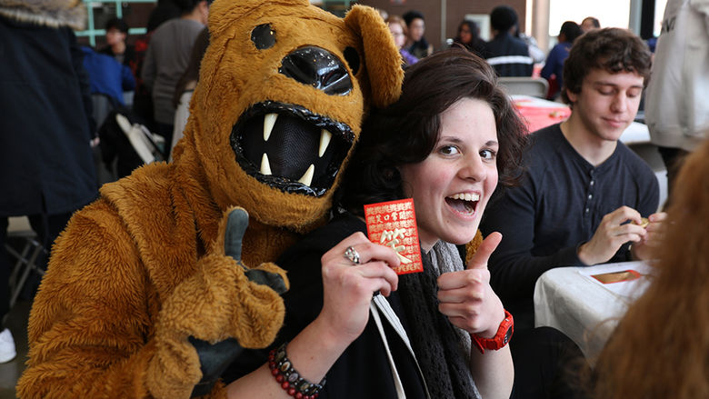 Attendees received traditional red envelopes.