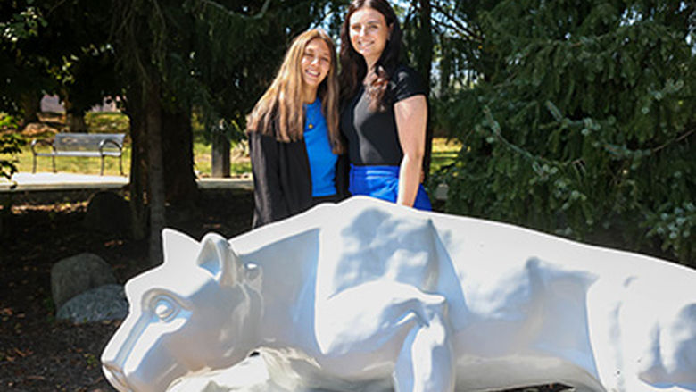 Photo of Brandywine 2024-2025 student government president and vice president 