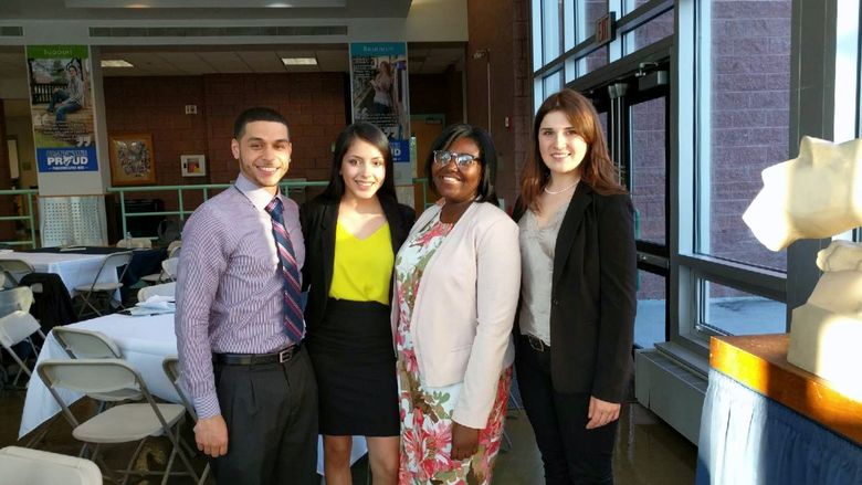 Past and present SGA members stand together