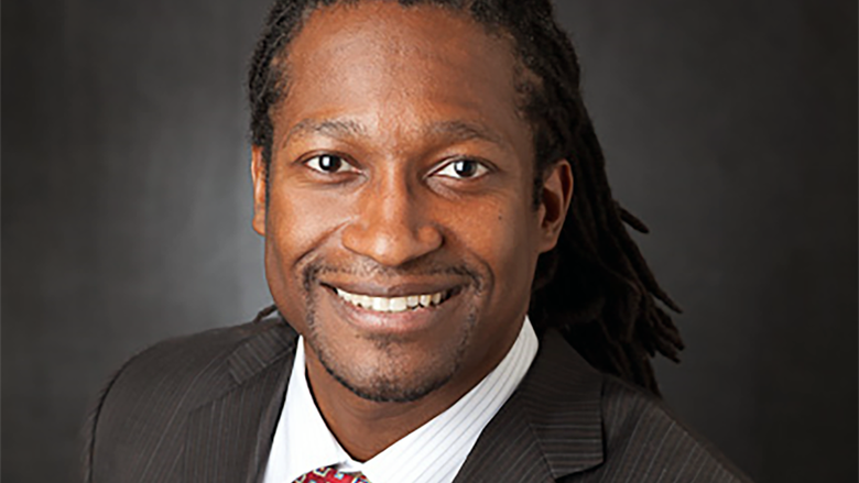Shawn Manderson posed for a portrait.