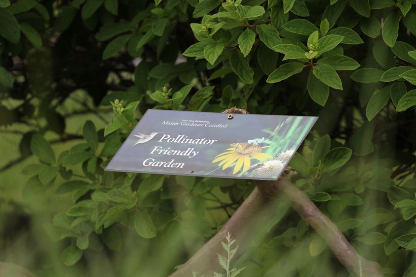 Penn State Master Gardener Pollinator Friendly Garden sign