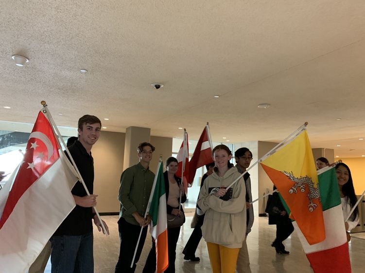 Penn State Brandywine students at the United Nations International Day of Peace Student Observance