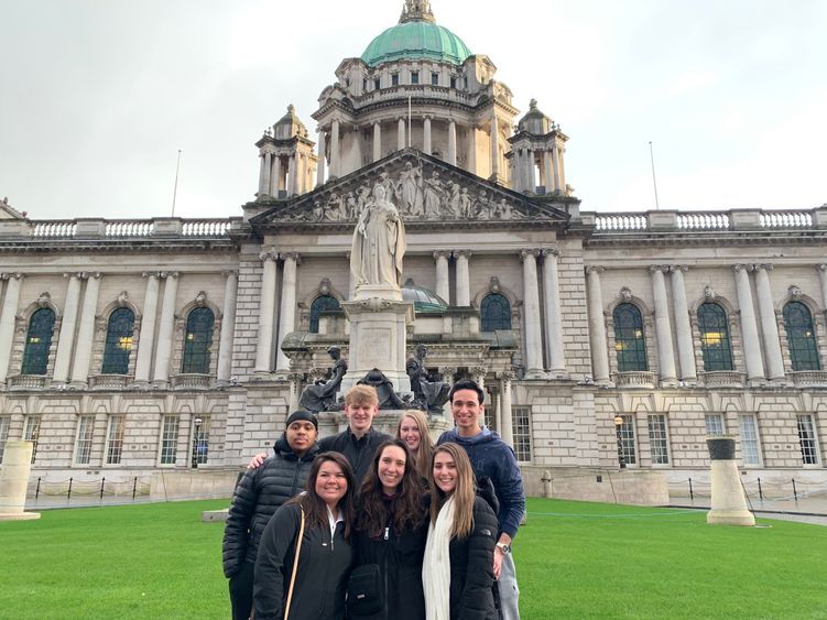 Penn State Brandywine students in Northern Ireland.