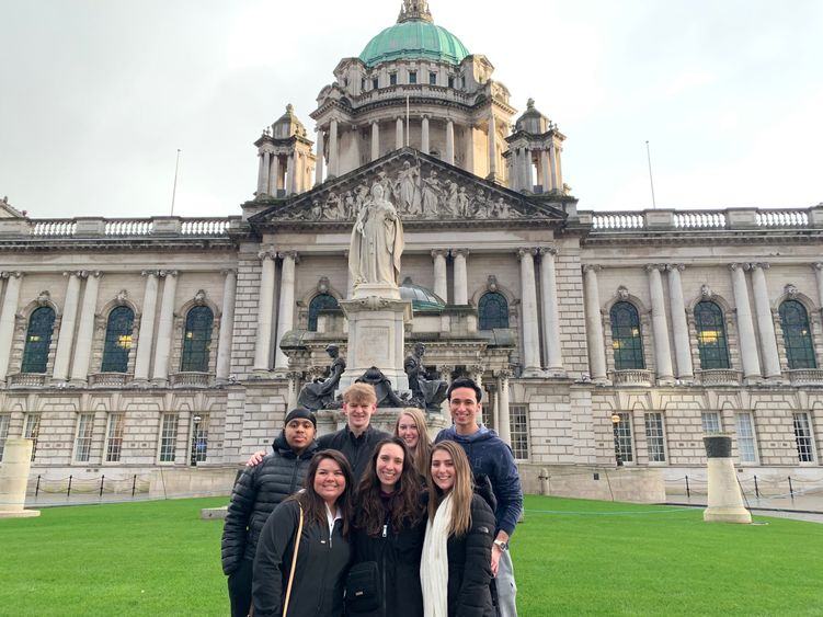 Penn State Brandywine students in Northern Ireland. 