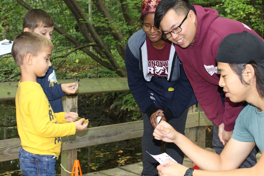 Penn State Brandywine students work with kids on water research at World Water Day 