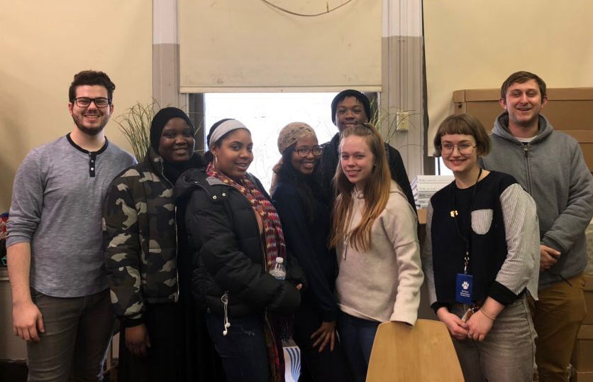 Penn State Brandywine students at the Alexander K. McClure Elementary School in North Philadelphia.