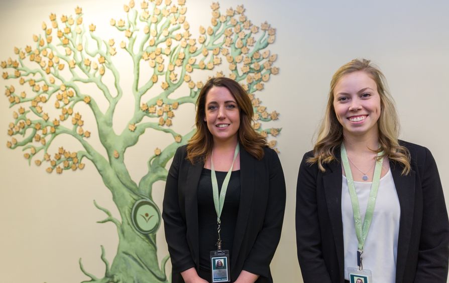 Ashley Austin and Emily Battista of Penn State Brandywine