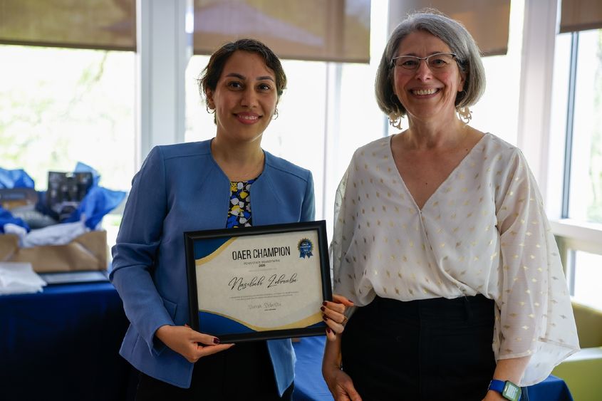 Nasibeh Zohrabi with Jen Nesbitt