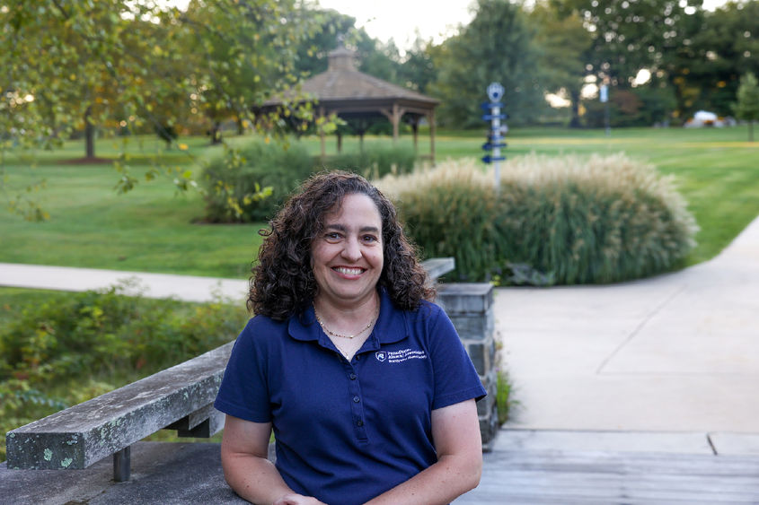 Daniela Glaviano smiling at Penn State Brandywine