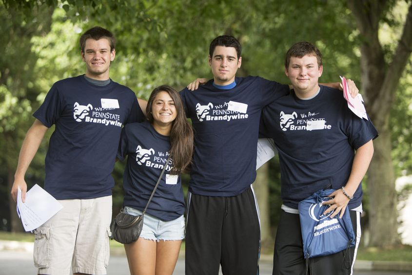 Brandywine students at convocation.