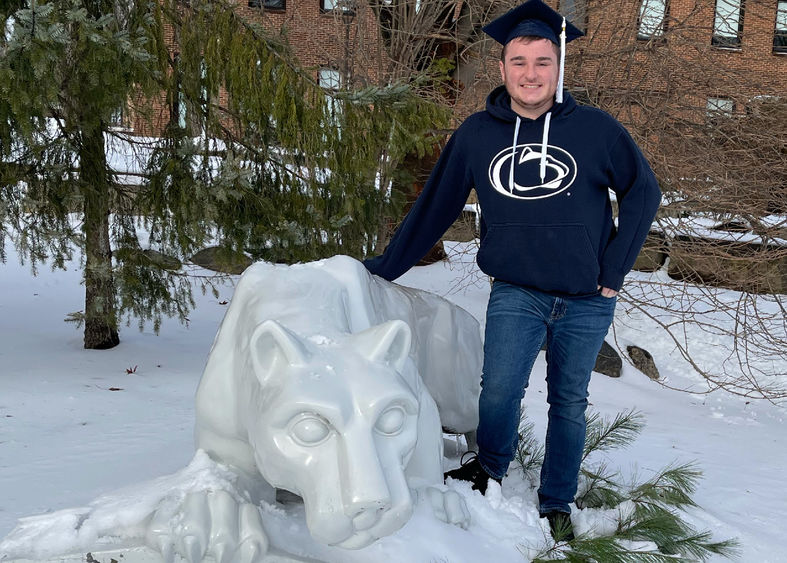 George Davis at Brandywine’s Lion Shrine.