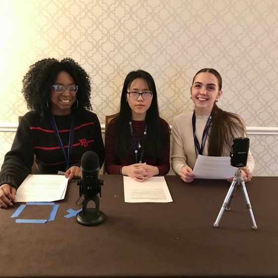 Dallas Barber, Anna Nguyen and Alsatia Haas-Tome at the National Council for Science and the Environment Annual Conference.
