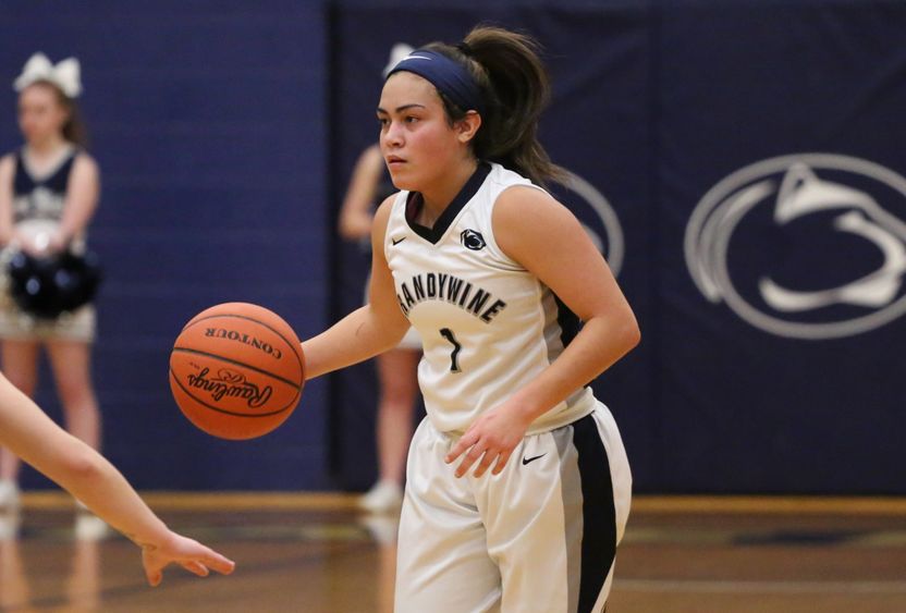 Penn State Brandywine's all-time leading scorer, Nikki Velez