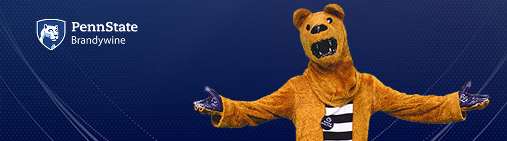 The Nittany Lion mascot welcoming new students. 