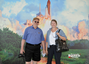 Pat and Kathy Meehan at the Kennedy Space Center