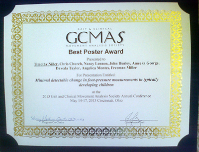 Poster award certificate