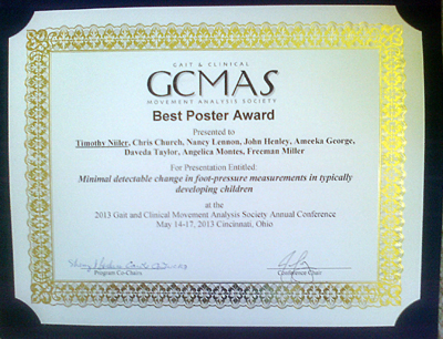 Poster award certificate